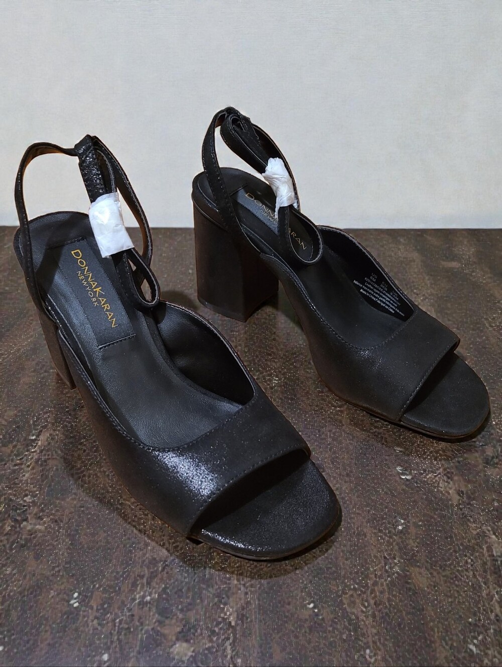 Donna Karan Block Heel Sandal